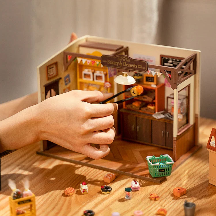 Becka's Baking House - Quebra-Cabeça 3D e Kit de Casa de Bonecas Miniatura DIY