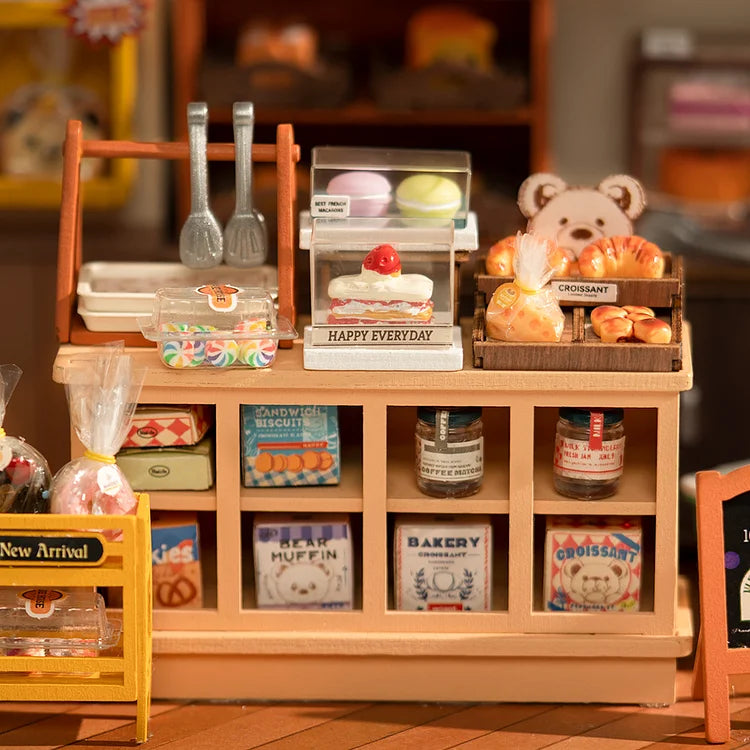 Becka's Baking House - Quebra-Cabeça 3D e Kit de Casa de Bonecas Miniatura DIY