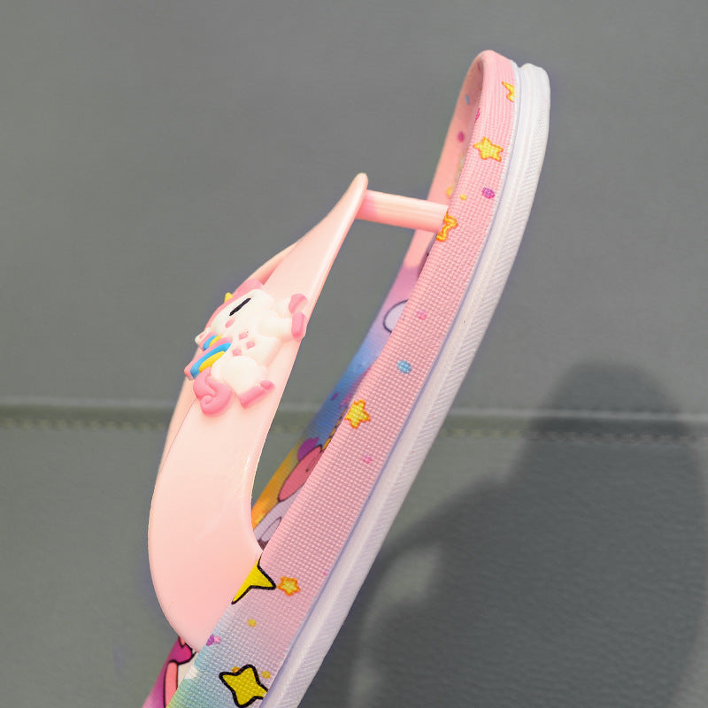 Chinelo Infantil de dedo Unicórnio - Edição Limitada