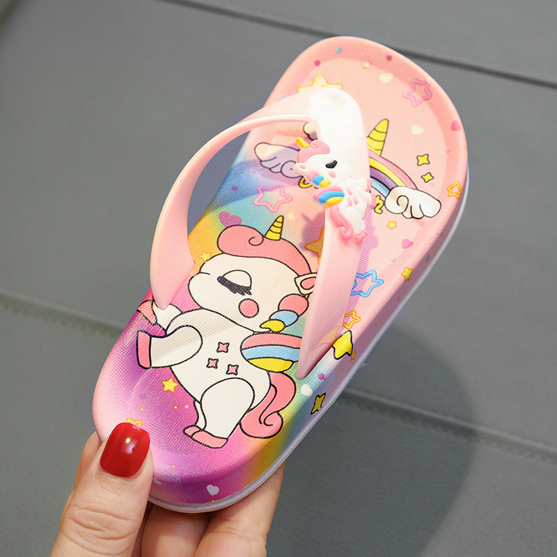 Chinelo Infantil de dedo Unicórnio - Edição Limitada