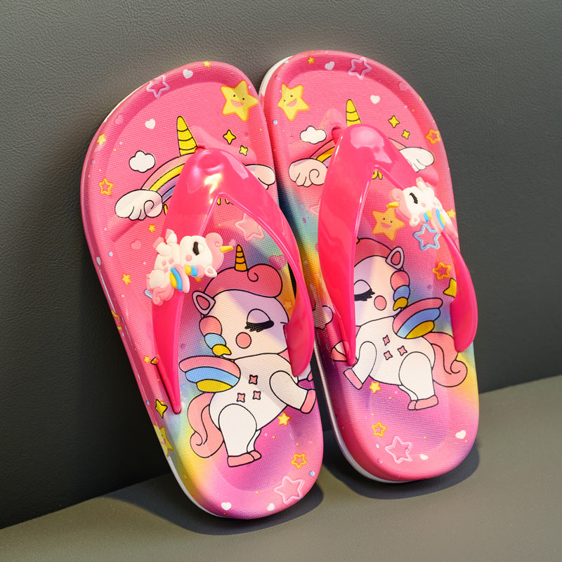 Chinelo Infantil de dedo Unicórnio - Edição Limitada