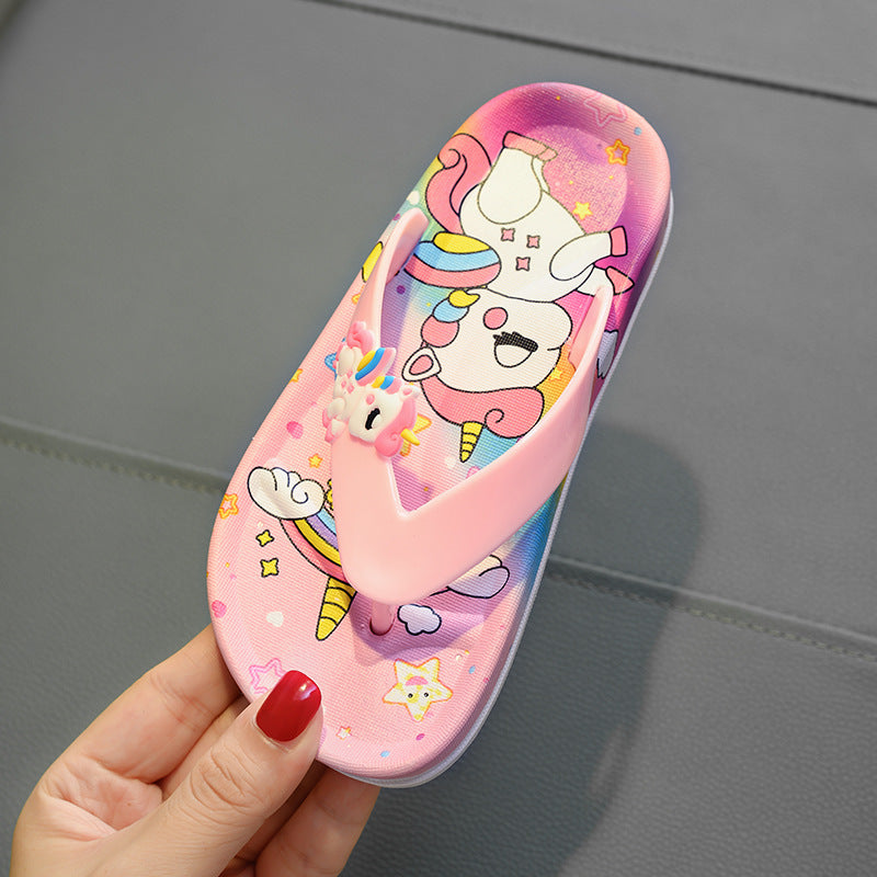 Chinelo Infantil de dedo Unicórnio - Edição Limitada
