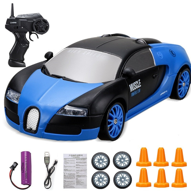 Top Drift Car R4C - Carrinho de Controle Remoto Próprio para Drifts