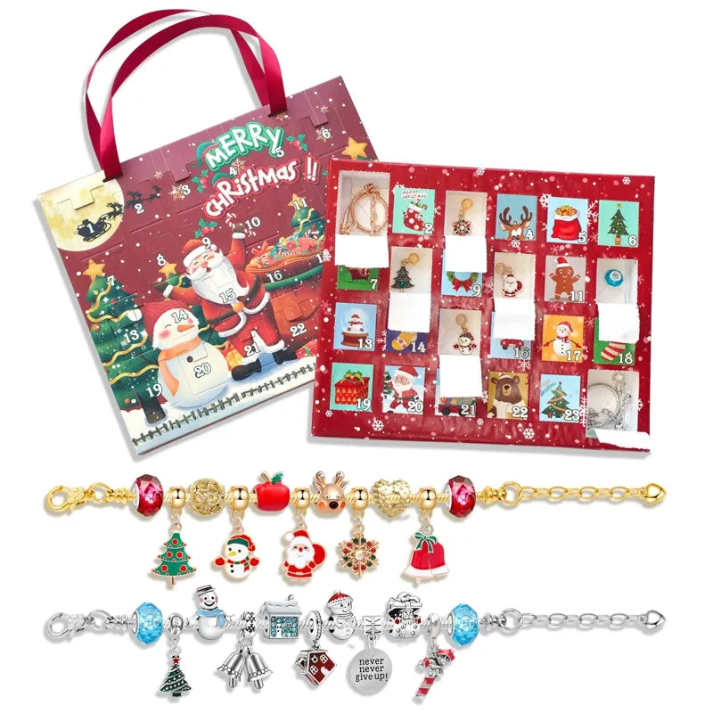 Kit Pulseiras, Berloques e Pingentes DIY Natal 2024 - Edição Limitada