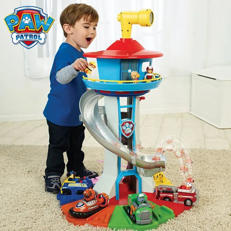Torre da Patrulha Canina com Carrinhos e personagens - Edição Limitada
