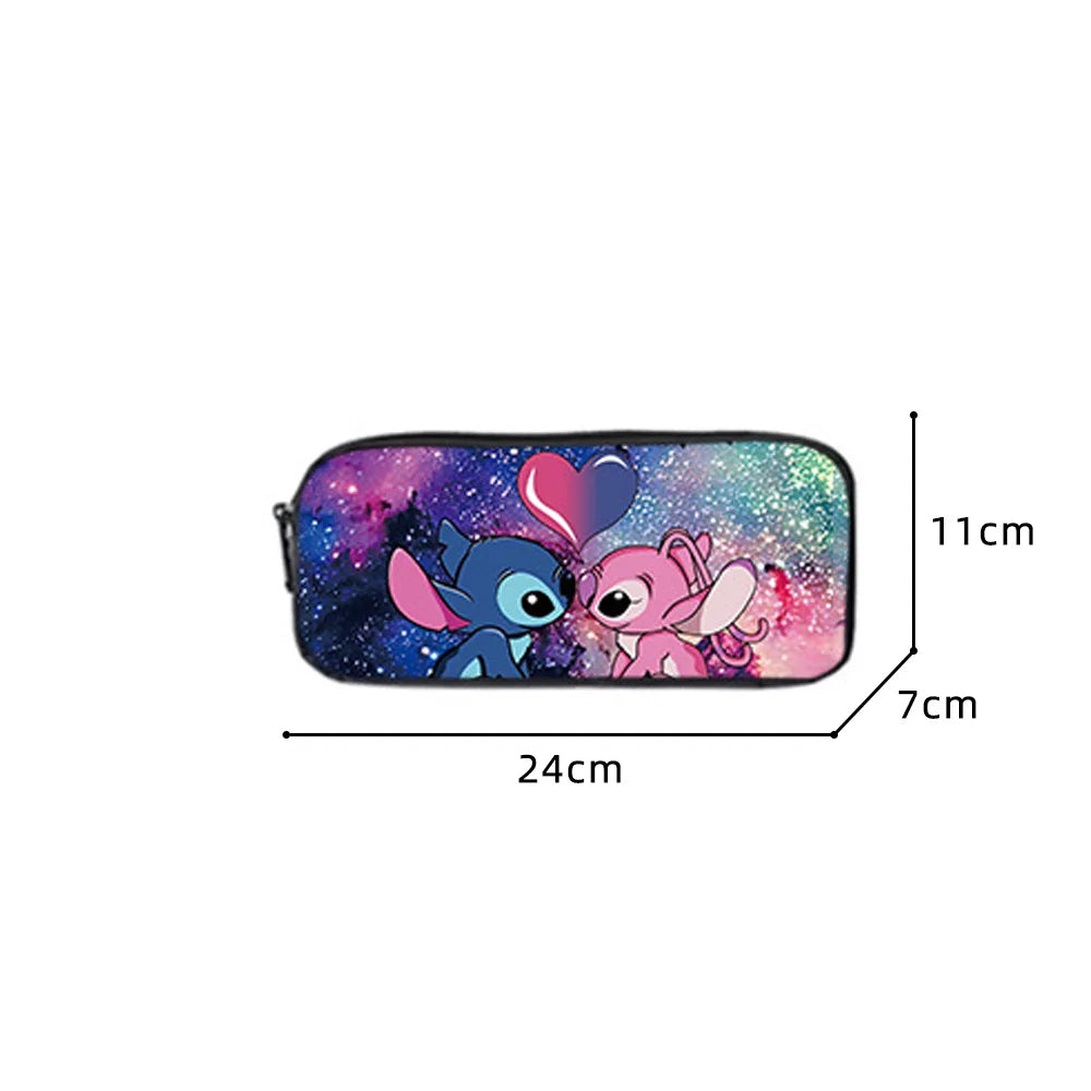 Kit 3 Peças Lilo e Stich - Mochila + Bolsa + Estojo