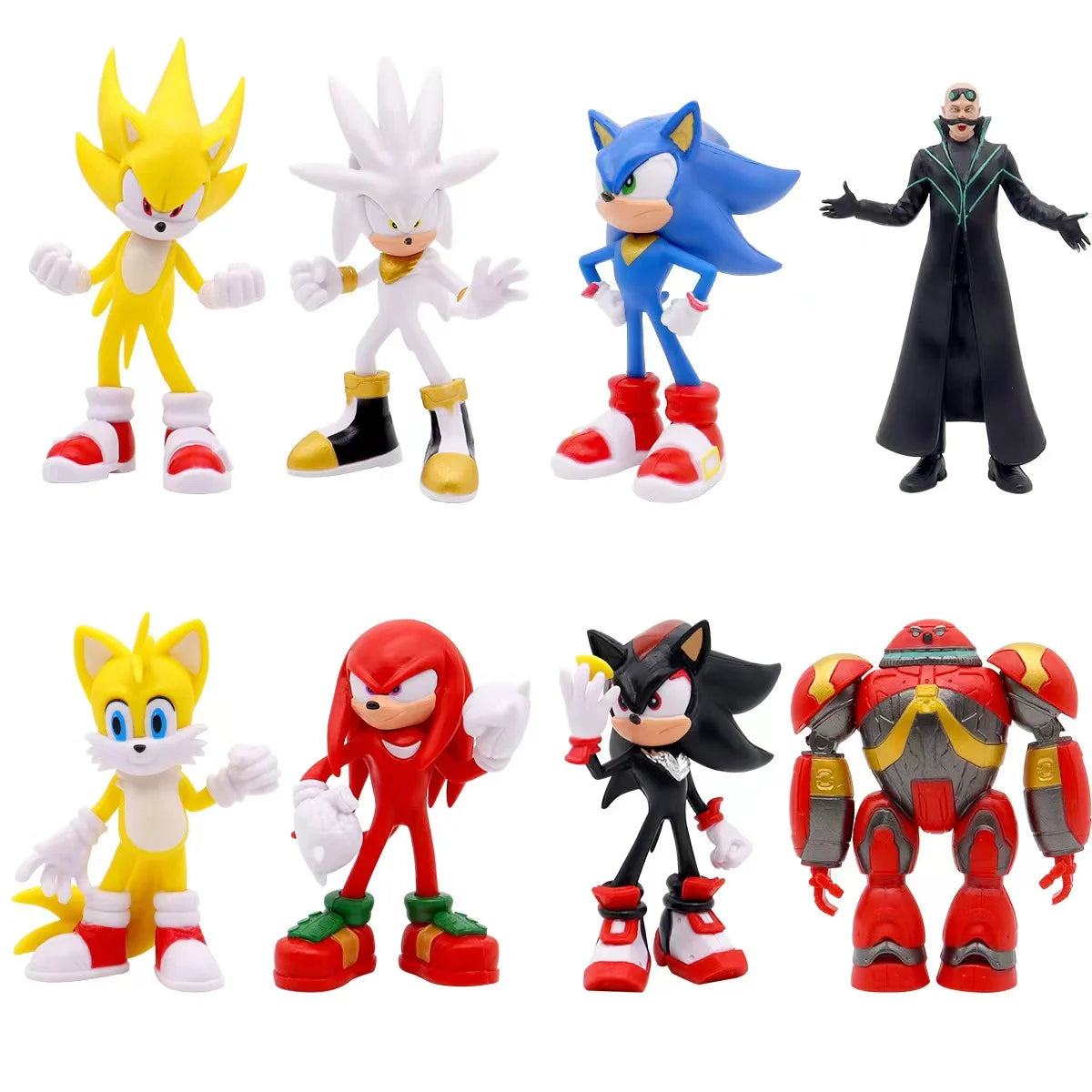 Kit 8x Bonecos Sonic - The Hedgehog - Edição Limitada