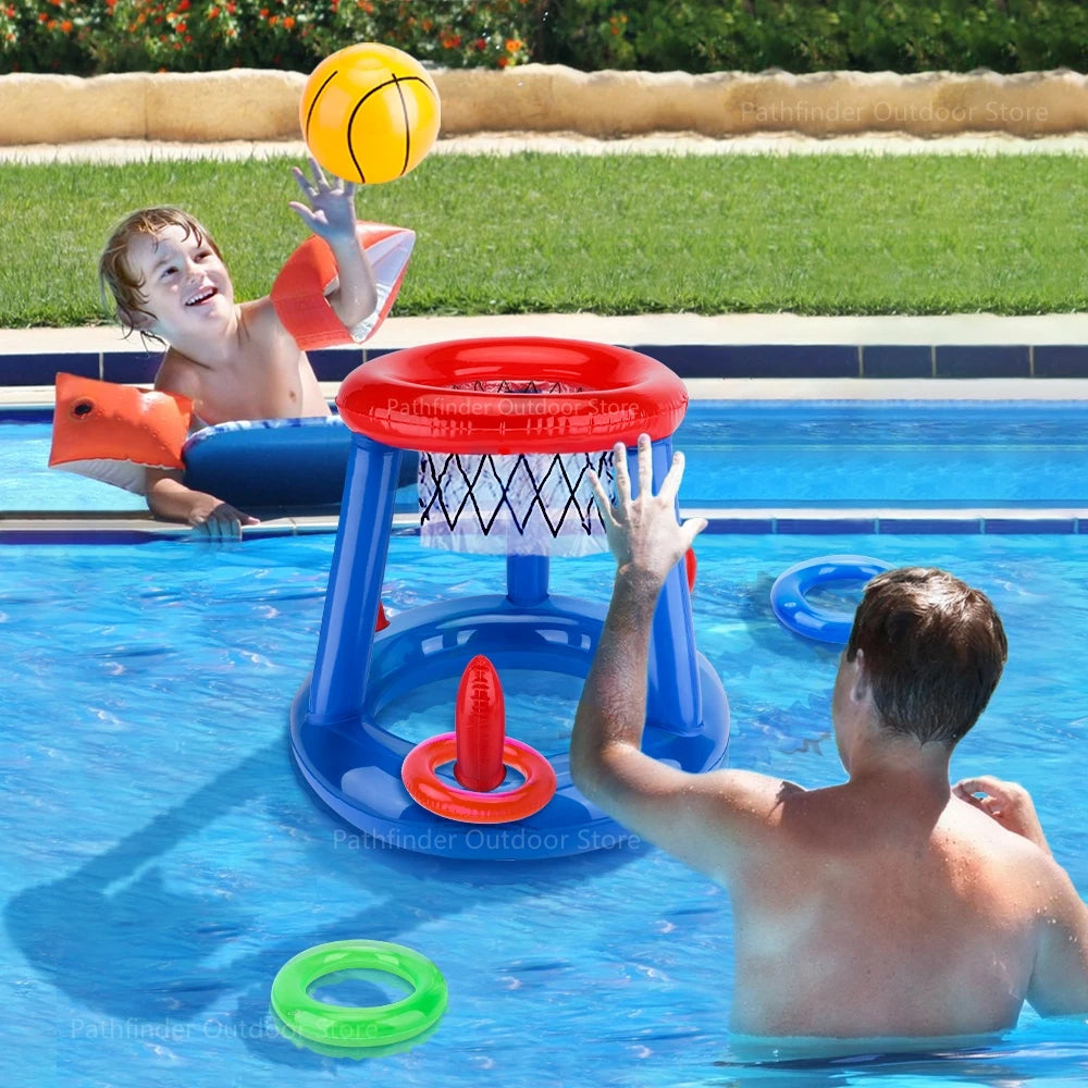 Cesta de Basquete e pega disco Aquático