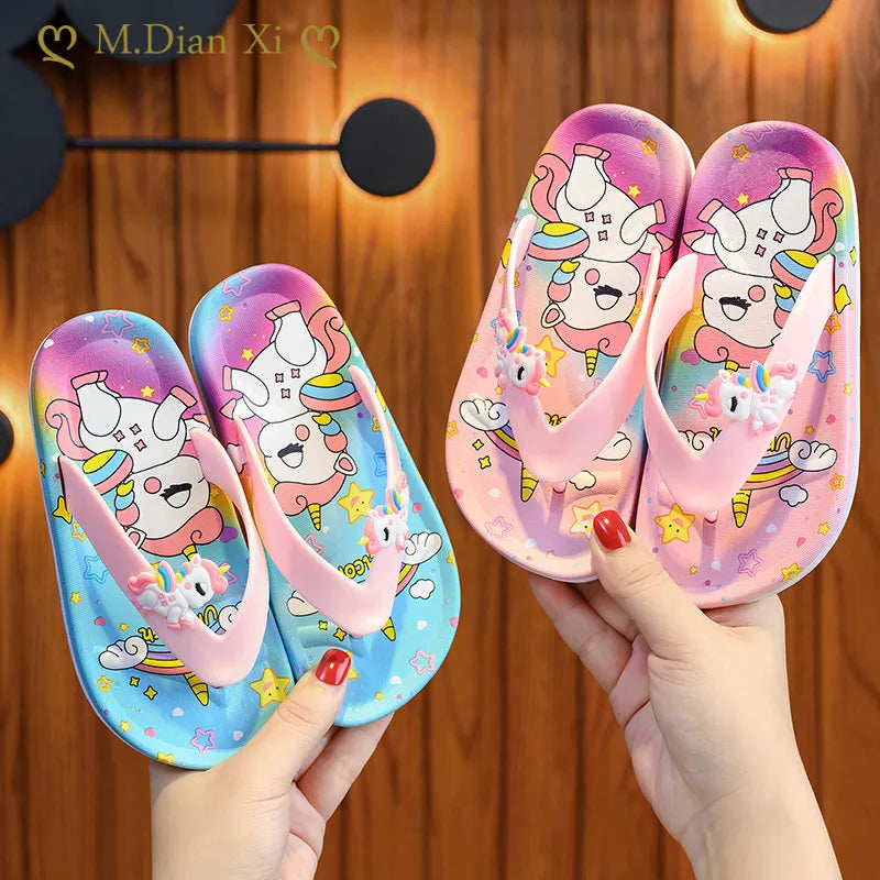 Chinelo Infantil de dedo Unicórnio - Edição Limitada