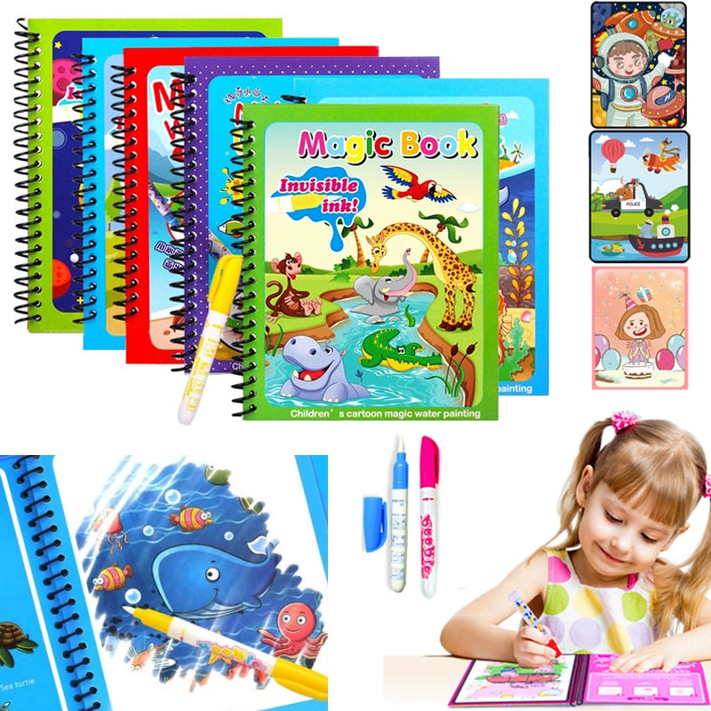Livro Mágico - Pinte com água