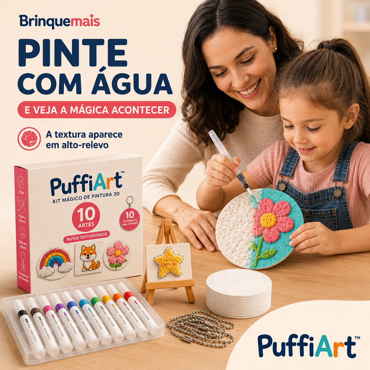 PuffiArt™ - Kit Mágico de Pintura 3D