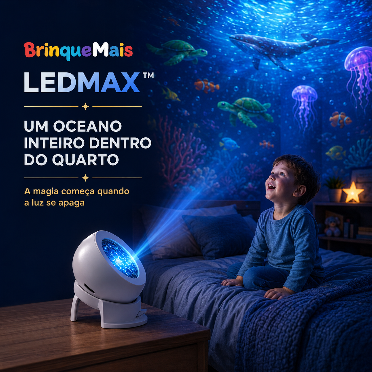 LedMax - Projetor LED Rotativo Dinâmico