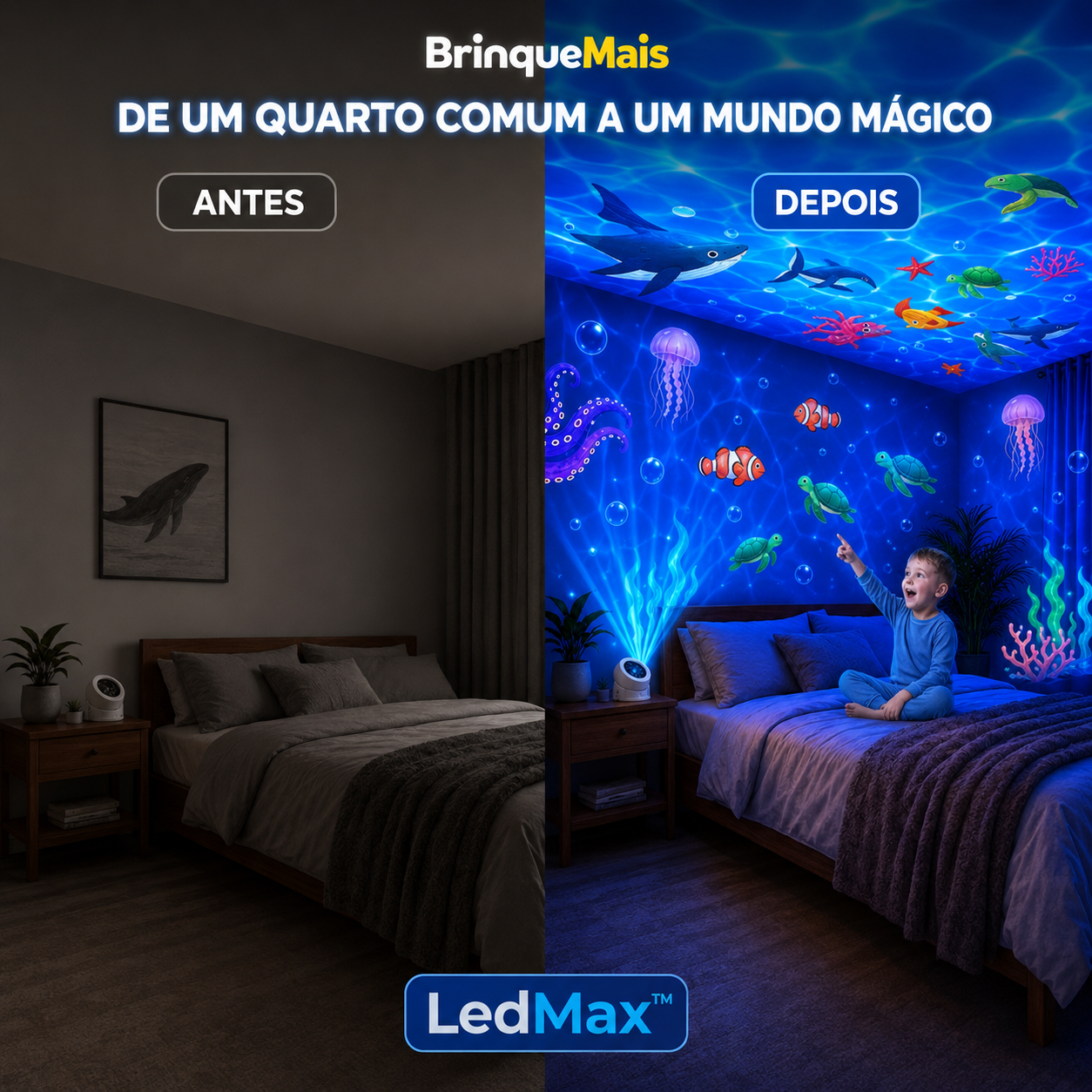 LedMax - Projetor LED Rotativo Dinâmico