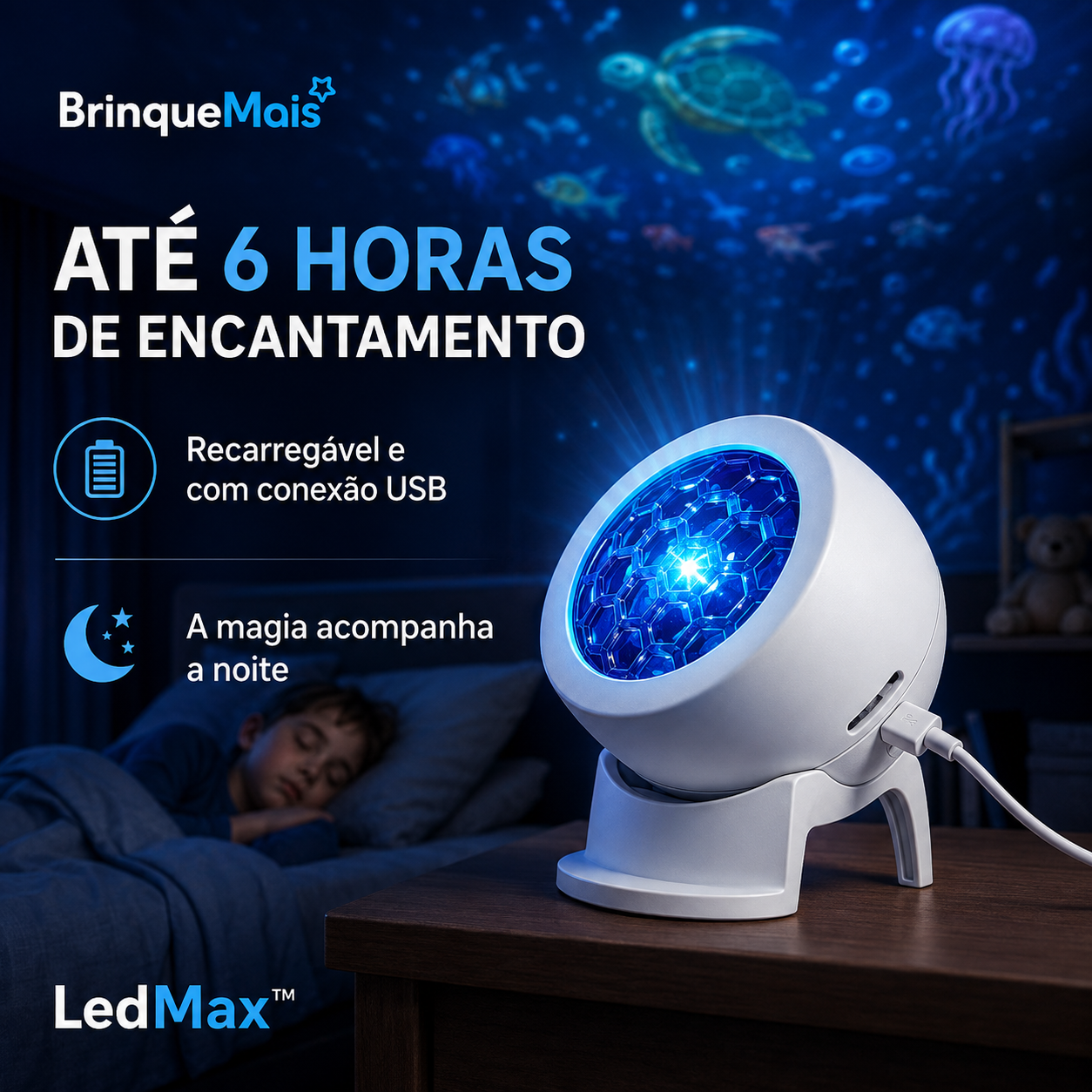 LedMax - Projetor LED Rotativo Dinâmico