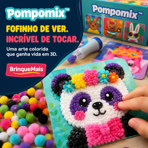 Pompomix™ — Kit Mágico de Animais Fofinhos 3D