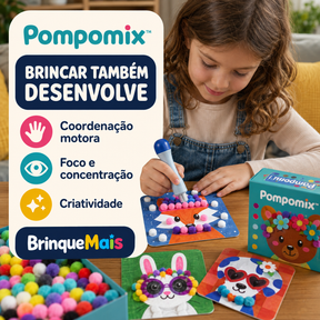 Pompomix™ — Kit Mágico de Animais Fofinhos 3D