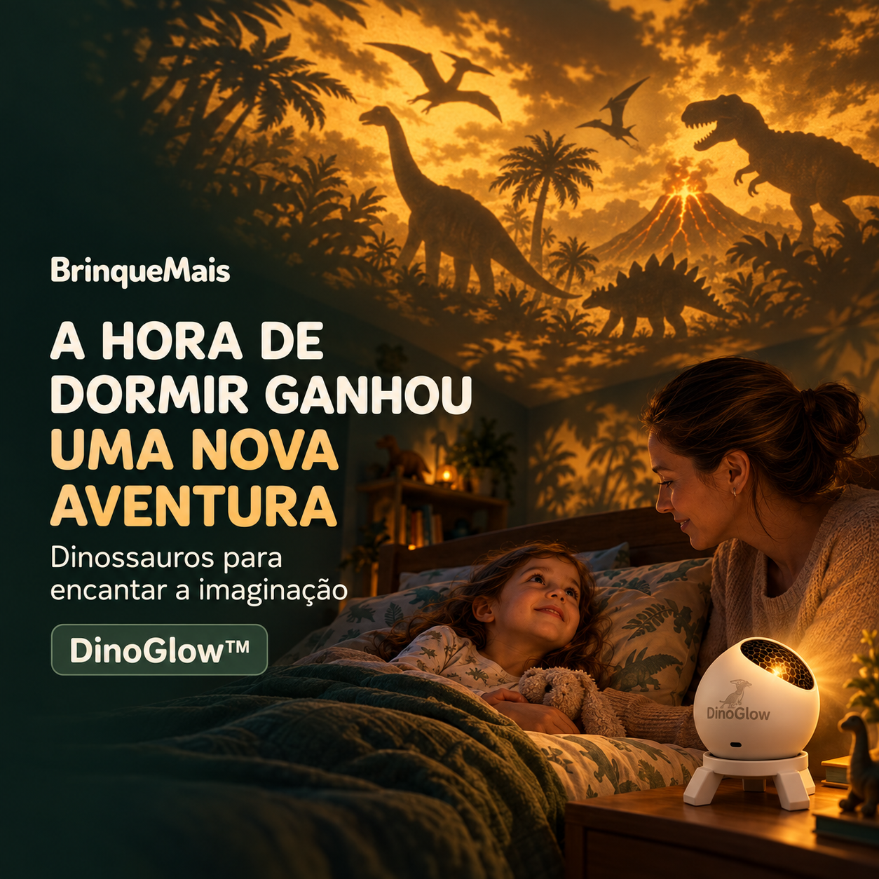 DinoGlow™ — Projetor de Dinossauros
