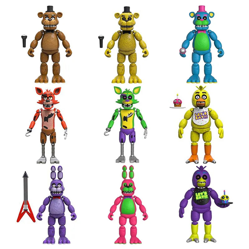 Kit 4 Bonecos Jogo Five night at Freddy - Edição Limitada