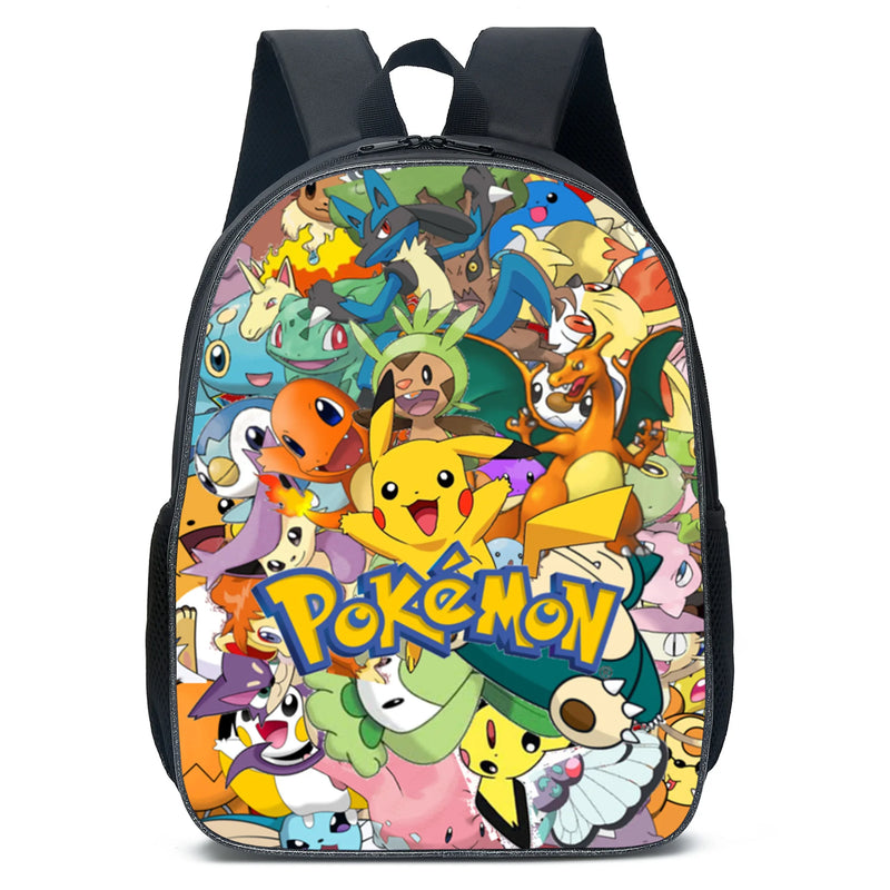 Kit 3 Peças Escolar Pokemon - Mochila + Bolsa + Estojo