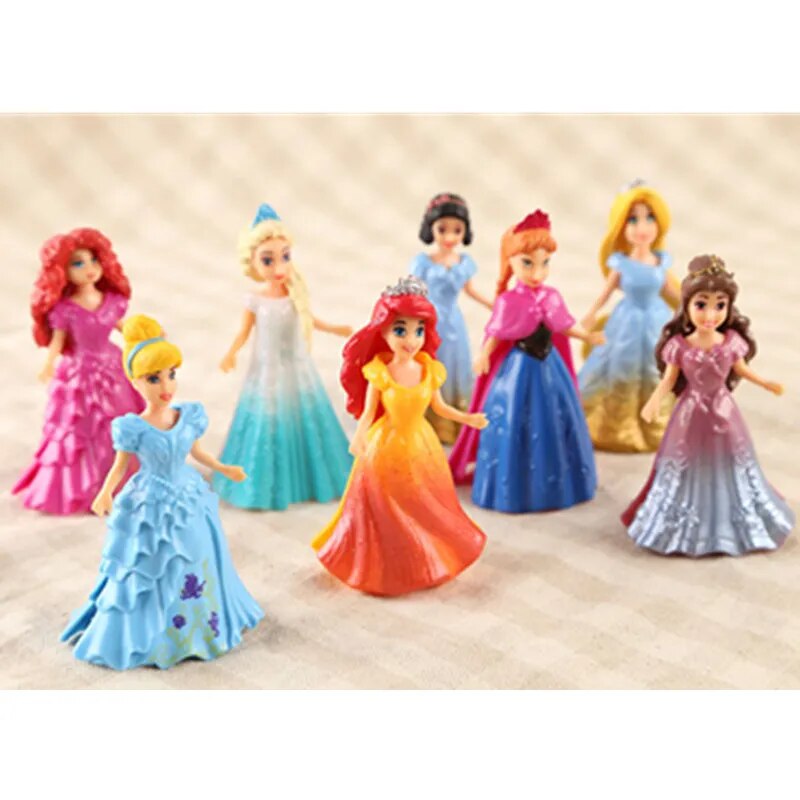 Kit 8 Bonecos Princesas - Edição Limitada