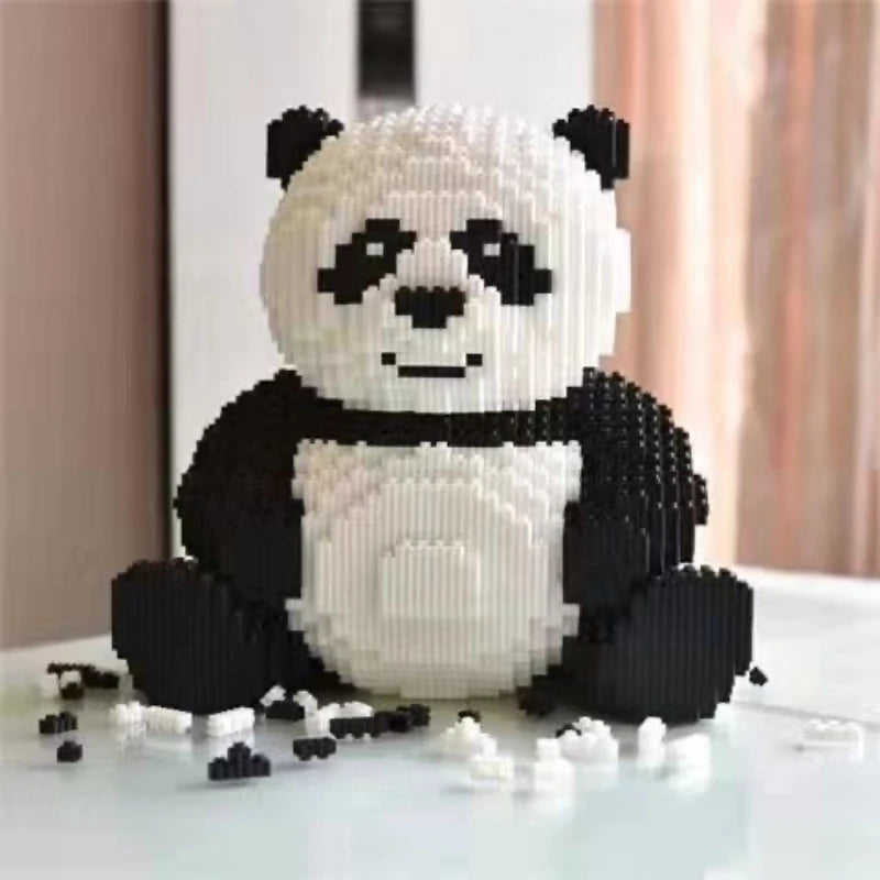Lego de montar - Super Panda e Super coelho - 8000 peças