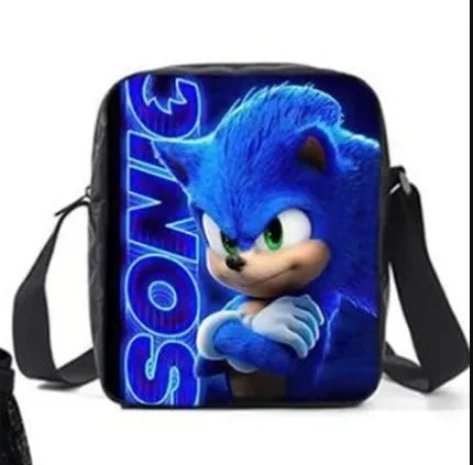 Kit 3 Peças Sonic - Mochila + Bolsa + Estojo