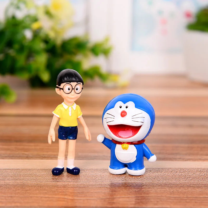 Kit 5 Bonecos Colecionáveis Doraemon - O Gato Cósmico