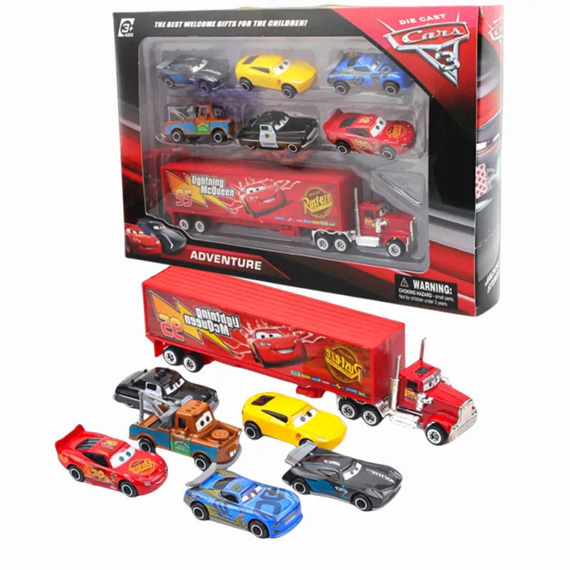 Kit 7 Bonecos Filme Carros