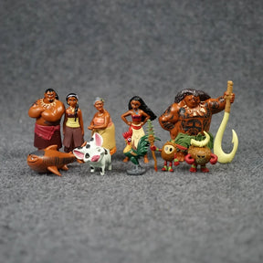 Kit 10 Bonecos Moana 2 - Edição Limitada