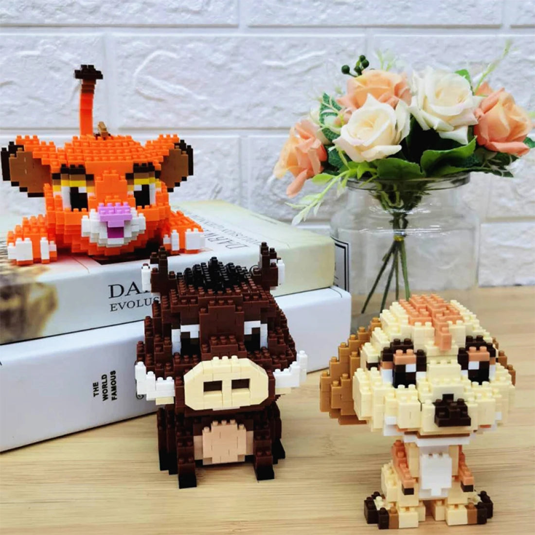 Lego de montar - Rei leão - Simba + Pumba + Timão