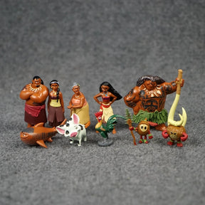 Kit 10 Bonecos Moana 2 - Edição Limitada