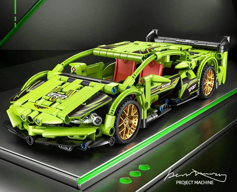 Carro de Corrida Lamborghini em Blocos de montar - 455 peças - Edição Limitada