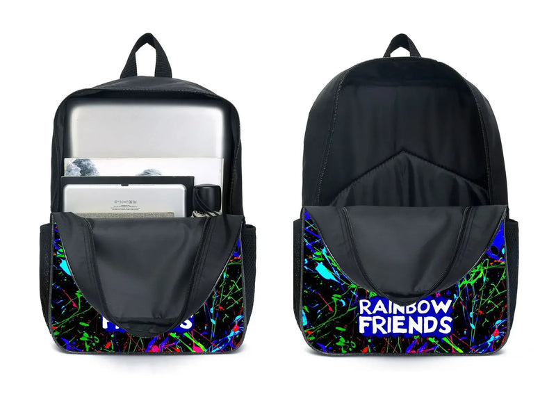 Kit 3 Peças Escolar Rainbow Friends - Mochila + Bolsa + Estojo