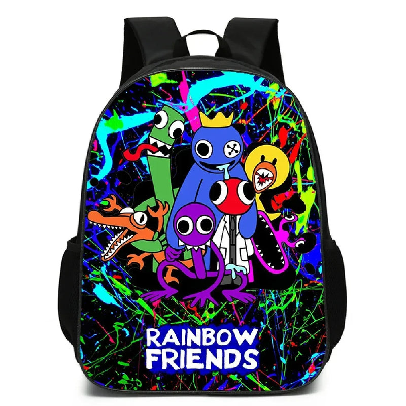 Kit 3 Peças Escolar Rainbow Friends - Mochila + Bolsa + Estojo