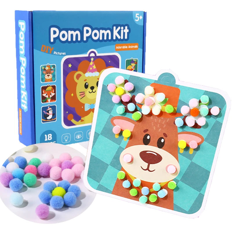 Pompomix™ — Kit Mágico de Animais Fofinhos 3D