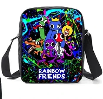 Kit 3 Peças Escolar Rainbow Friends - Mochila + Bolsa + Estojo