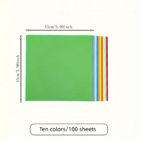 Criativo Color+ — 100 Folhas coloridas para artesanato
