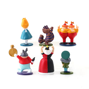 Kit 6 Bonecos Alice no país das maravilhas
