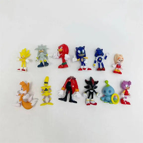 Kit 12 Bonecos Sonic Boom