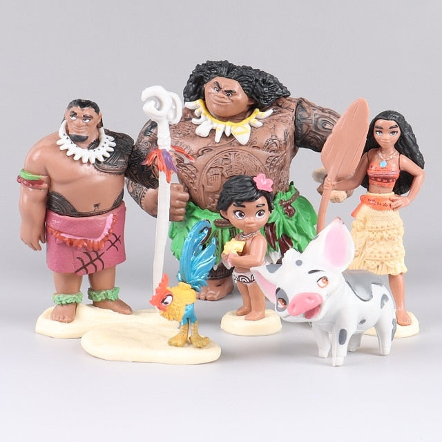 6 Bonecos Moana