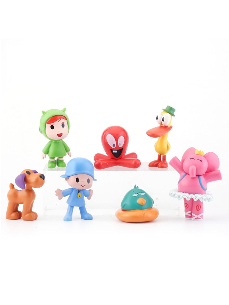 Kit 7 bonecos turma do Pocoyo