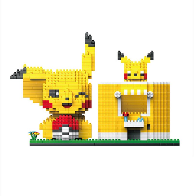 Bloco de Montar Pikachu - Porta Lápis