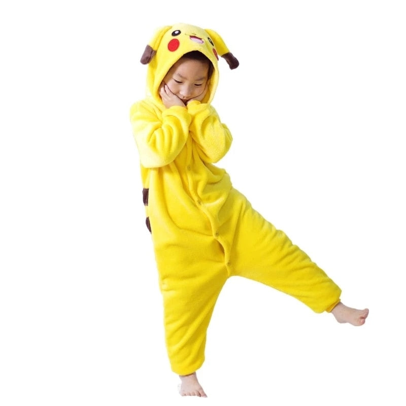 Kigurumi Pikachu Fantasia De Dormir Bebê Infantil