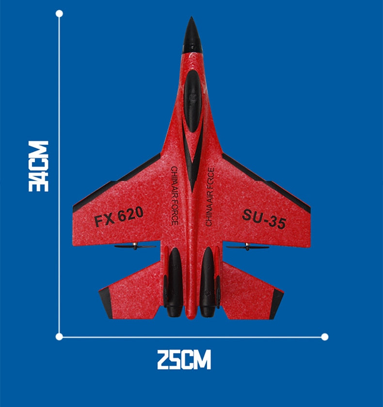 Fx-620 Su-35 Rc Avião De Controle Remoto 2.4g Controle Remoto