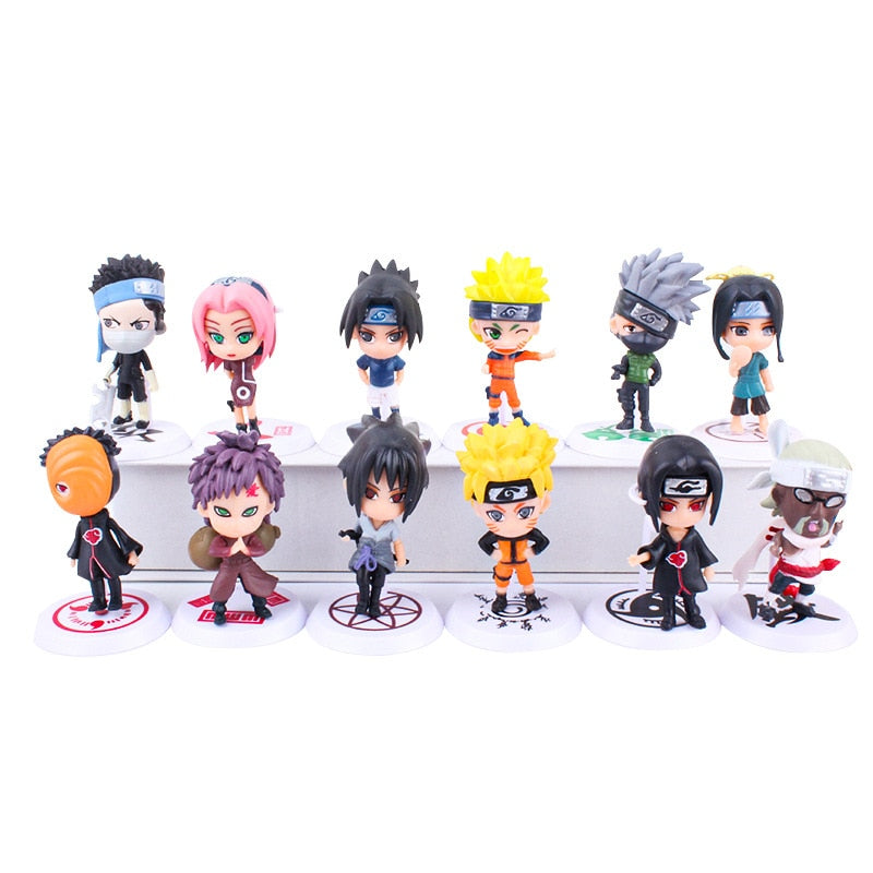 Kit Naruto 6 peças - Bonecos Colecionáveis
