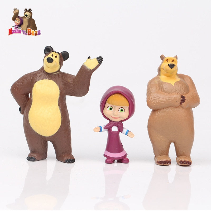 Kit 10 Bonecos Masha e o Urso - Edição Limitada