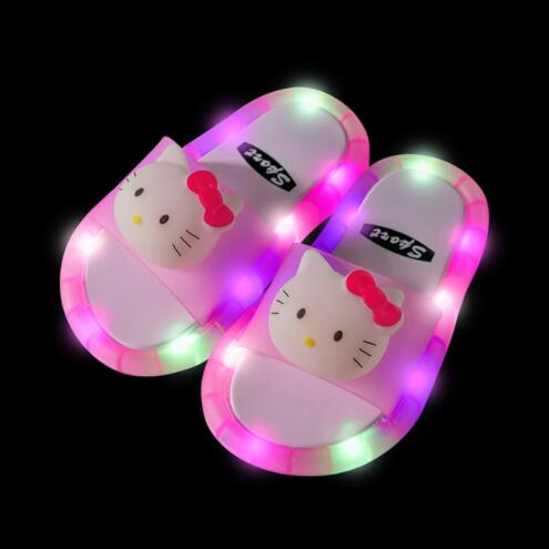 Chinelo Infantil Hello Kitty com Luzes