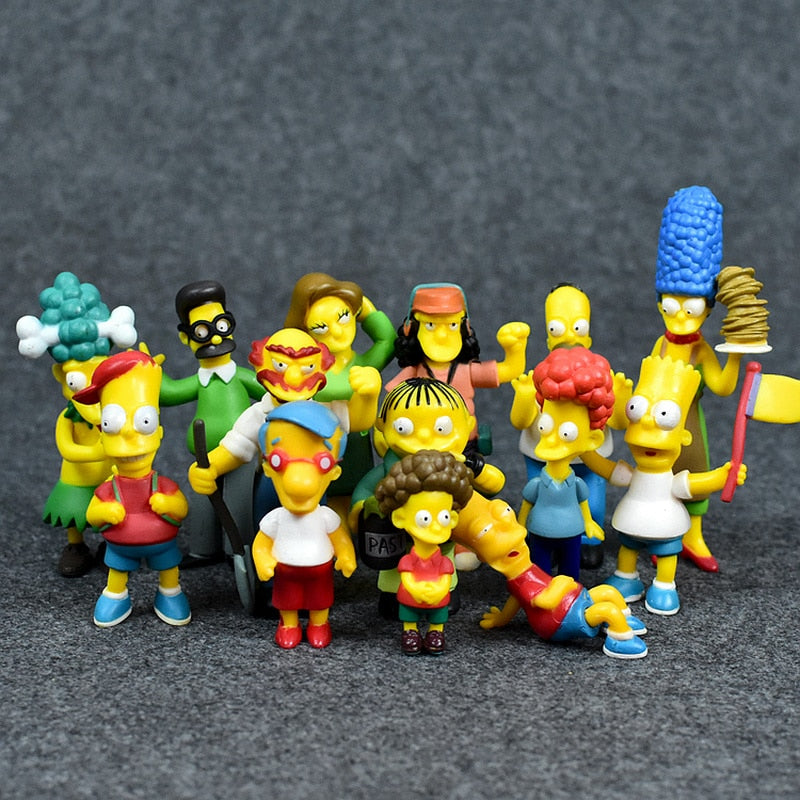 Kit 14 Bonecos Os Simpsons - Edição Única