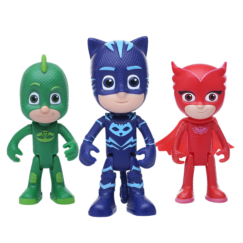 Kit 3 Bonecos PJ Masks - Edição Limitada