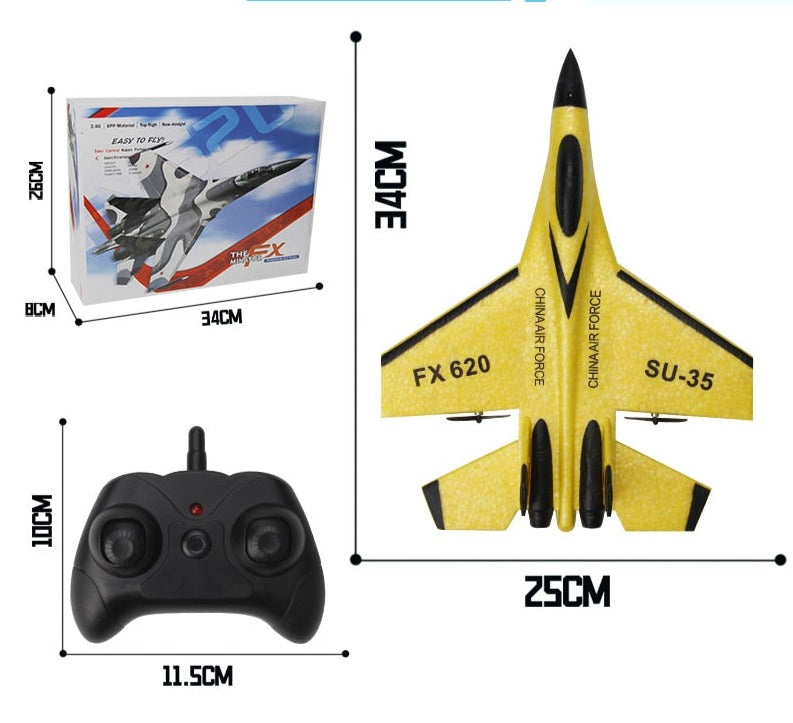 Avião de Controle Remoto Indestrutível - Caça FX